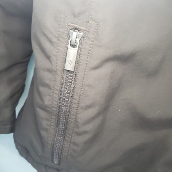 Columbia Mens 2X Brown Winter Jacket Fleece Lined 100% Polyester Pockets - Picture 6 of 13